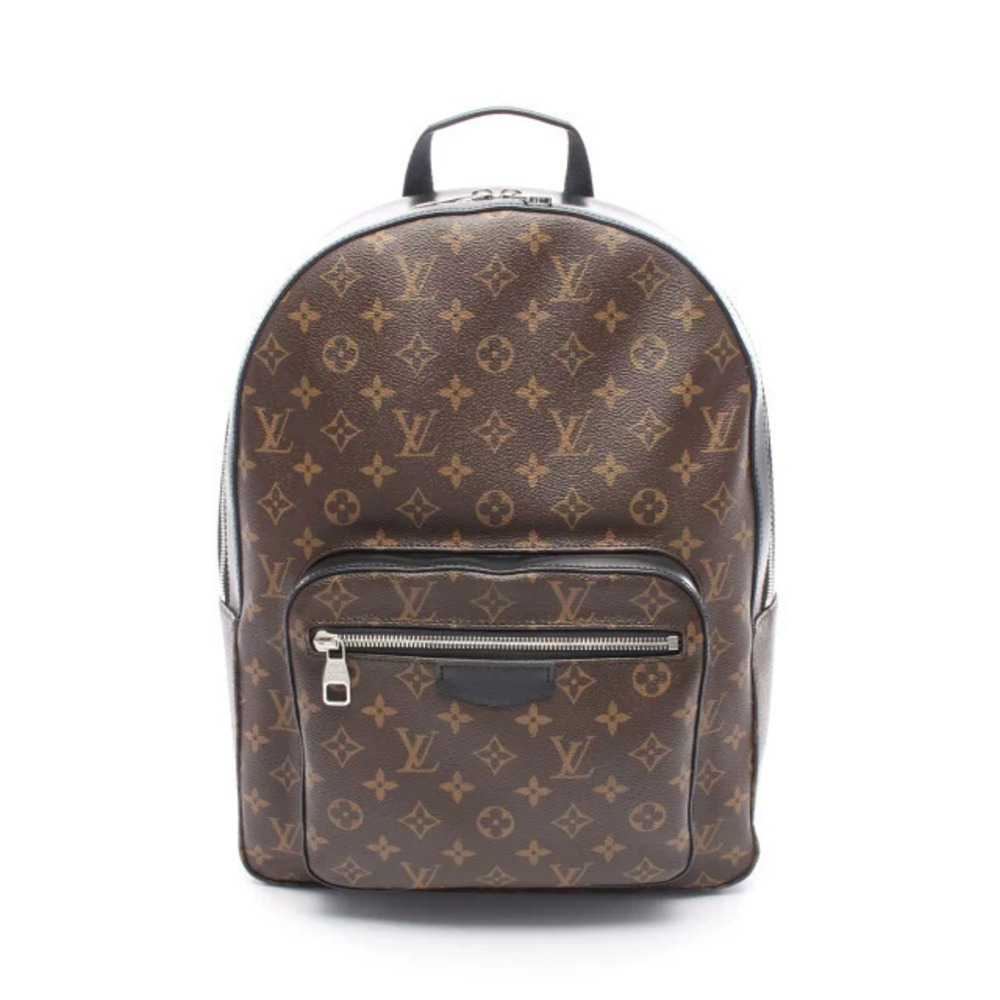 Louis Vuitton Josh Backpack Rucksack Canvas Leather Macassar Brown Black